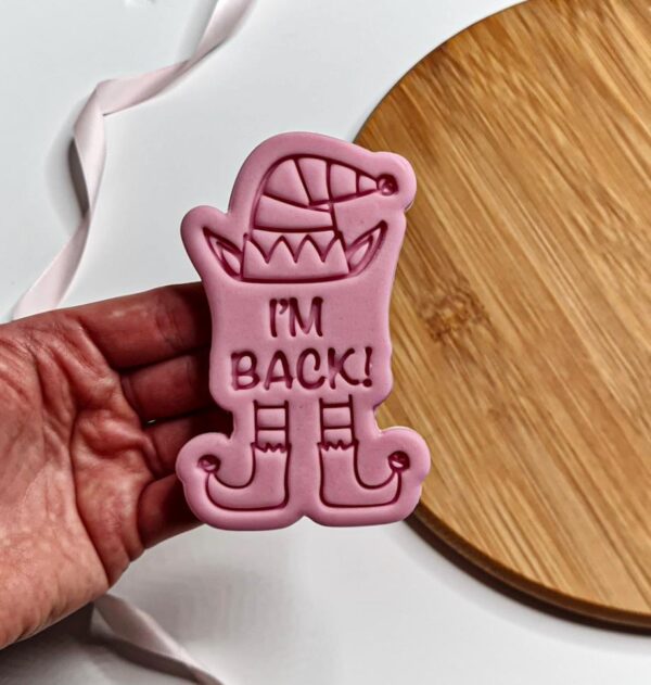 I Am Back Elf Cookie Cutter + Stamp