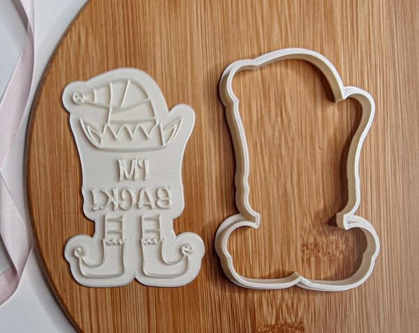 I Am Back Elf Cookie Cutter + Stamp - Image 2