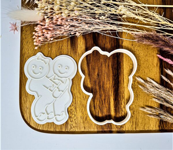 Naughty Gingerbread Christmas Cookie Cutter + Stamp - Image 2