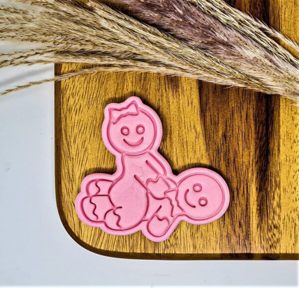 Naughty Gingerbread Christmas Cookie Cutter + Stamp