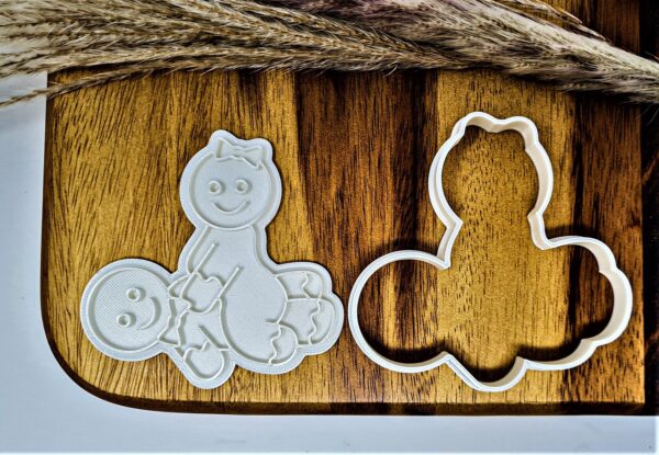 Naughty Gingerbread Christmas Cookie Cutter + Stamp - Image 2