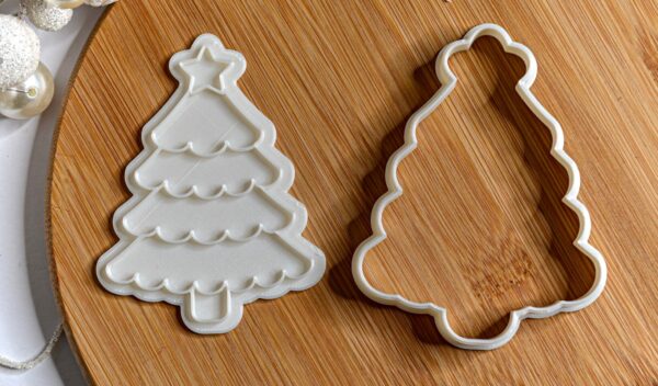 Christmas Tree Cookie Cutter + Stamp - Image 2