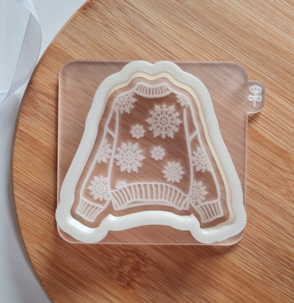 Christmas Jumper Cookie Cutter & embosser - Image 2