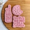 Cookies And Milk For Santa Cookie Cutter + Stamp