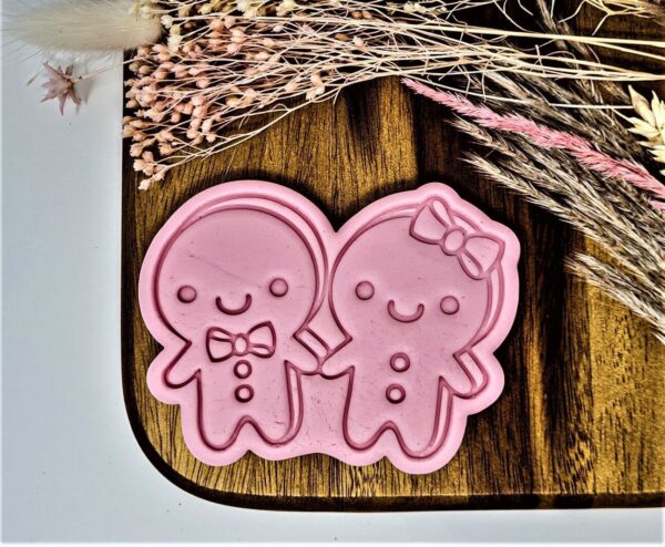Gingerbread Couple Cookie Cutter + Stamp