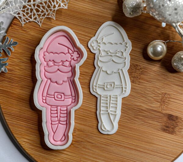 Christmas Santa Cookie Cutter + Stamp