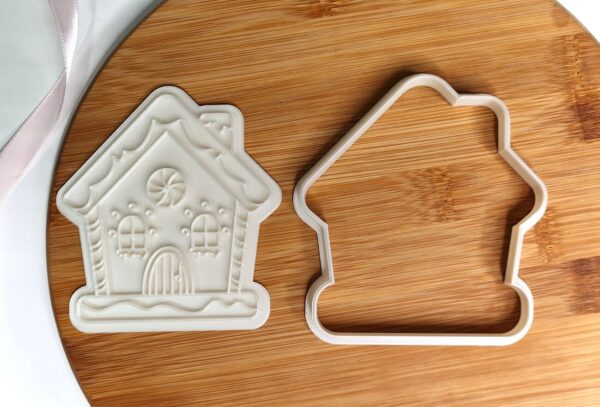 Gingerbread House Cookie Cutter + Stamp - Image 2