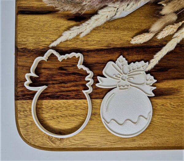 Christmas Bauble Cookie Cutter + Stamp - Image 2