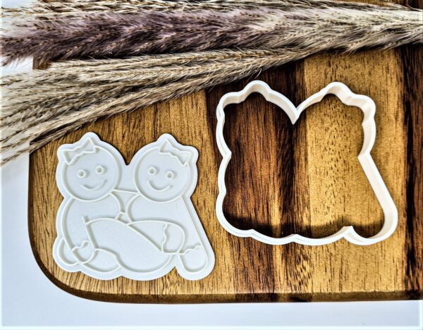 Naughty Gingerbread Christmas Cookie Cutter + Stamp - Image 2