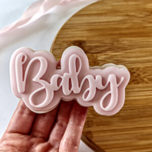 Baby Text Cookie Cutter + Stamp