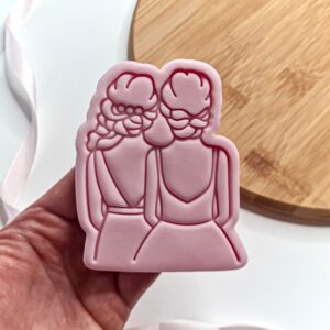 Bride And Bridesmaid Cookie Cutter + Stamp