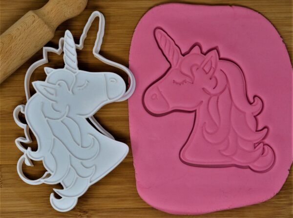 Large Unicorn Cookie Cutter + Stamp