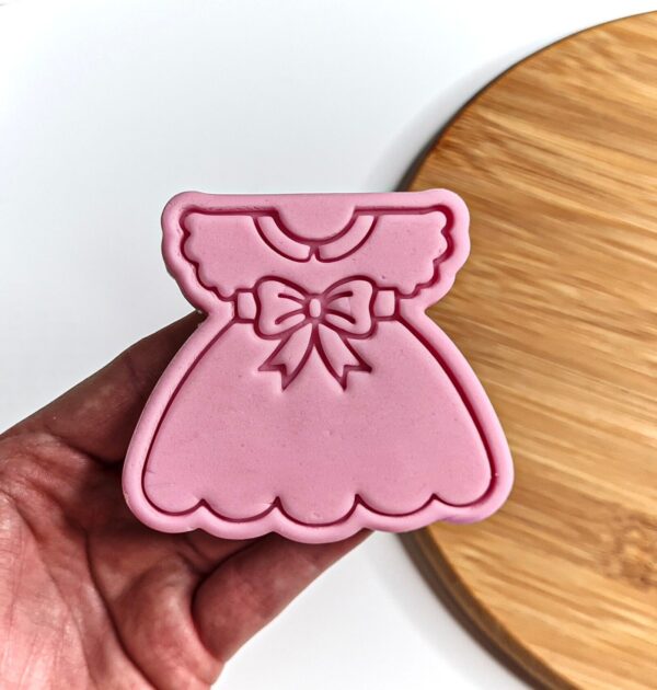 Baby Girl Cloth Cookie Cutter + Stamp