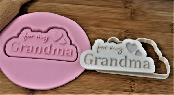 For My Grandma Cookie Cutter + Stamp/Debosser