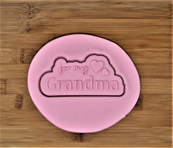 For My Grandma Cookie Cutter + Stamp/Debosser - Image 2