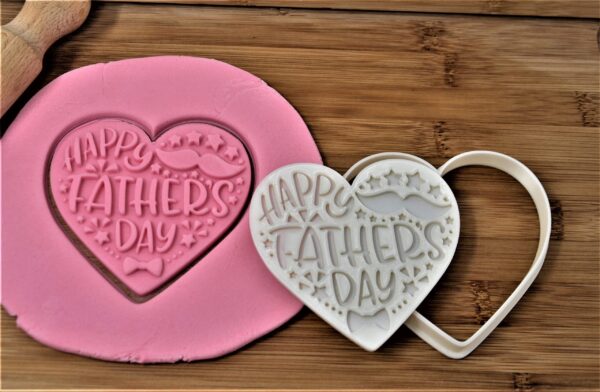 Happy Father's Day Cookie Cutter + Stamp