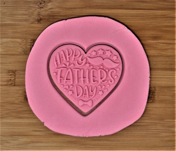 Happy Father's Day Cookie Cutter + Stamp - Image 3
