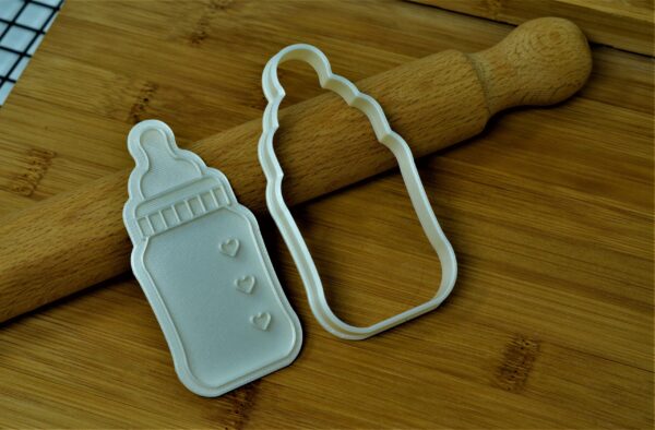 Baby Bottle Cookie Cutter + Stamp - Image 2