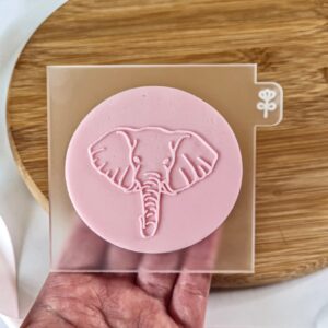 Elephant Head Fondant Cookie Embosser
