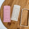 Telephone Box Cookie Cutter + Stamp