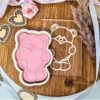 Valentines Teddy Bear Cookie Cutter + Embosser