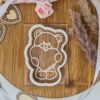 Valentines Teddy Bear Cookie Cutter + Embosser - Image 2