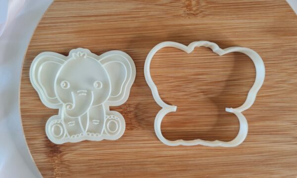Elephant Cookie Cutter + Stamp - Image 2
