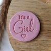 It's A Girl Cookie Stamp
