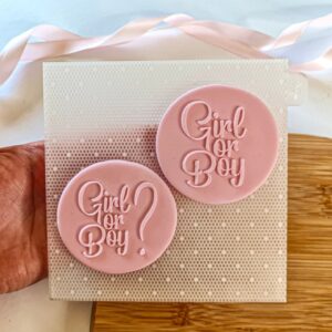 Girl Or Boy Fondant Reverse Embosser