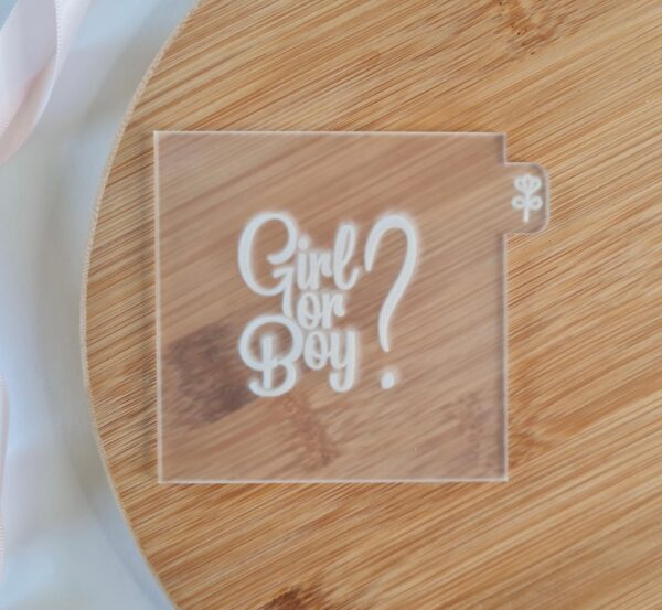 Girl Or Boy Fondant Reverse Embosser - Image 2