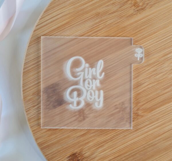 Girl Or Boy Fondant Reverse Embosser - Image 3