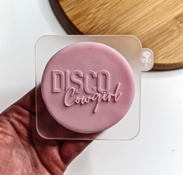 Disco Cowgirl Fondant Reverse Embosser