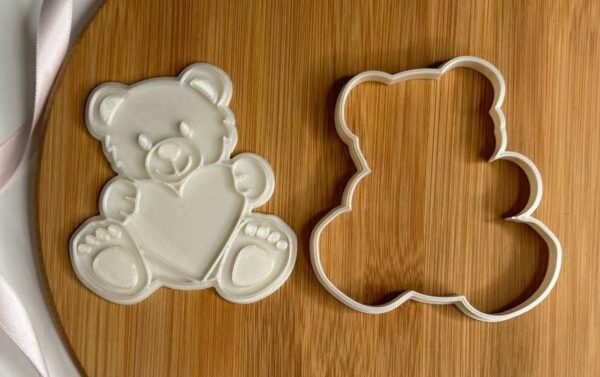 Teddy Bear Cookie Cutter + Stamp - Image 2