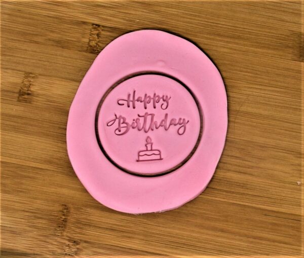 Happy Birthday Cookie Stamp / Embosser - Image 3