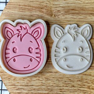 Zebra Cookie Cutter + Stamp