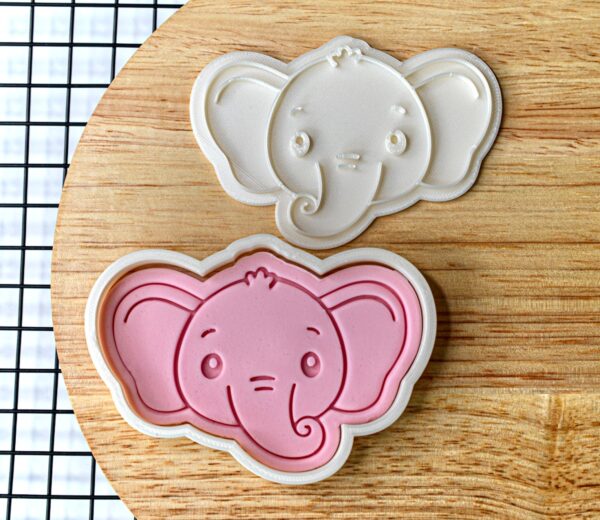 Elephant Cookie Cutter + Stamp