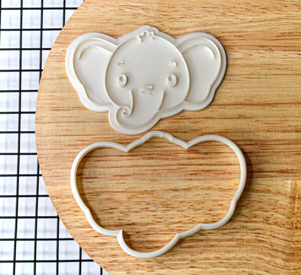 Elephant Cookie Cutter + Stamp - Image 2