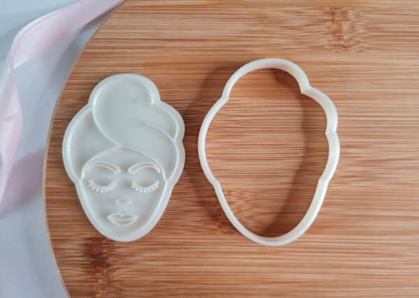 Spa Face Cookie Cutter + Stamp - Image 2