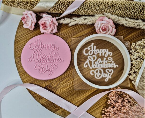 Happy Valentines Day Cookie Cutter + Embosser