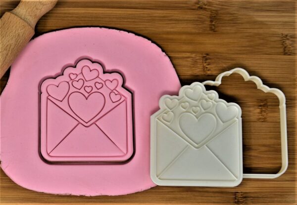 Heart Envelope Cookie Cutter + Stamp