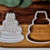 Birthday Cake Cookie Cutter + Stamp - Image 2