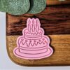 Birthday Cake Cookie Cutter + Stamp - Image 3