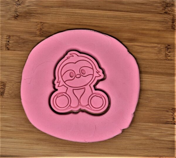 Sloth Cookie Cutter + Stamp - Image 2