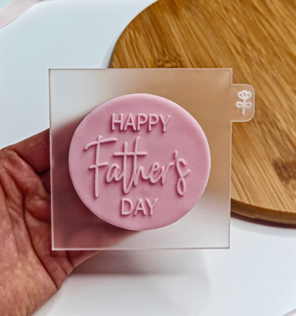 Happy Father's Day Fondant Reverse Embosser