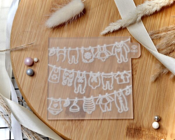 Baby Clothing Hanging On Rope Cookie Embosser - Image 2