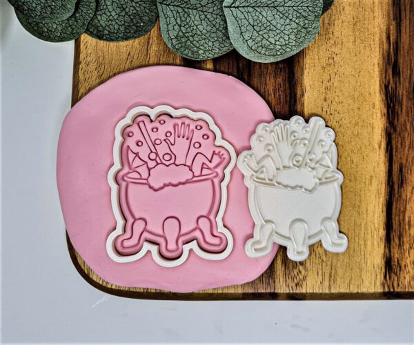 Halloween Cauldron Cookie Cutter + Embosser