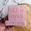 Hugs & Kisses, Valentine Wishes Cookie Cutter + Embosser