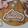 Happy Valentines Day Cookie Cutter + Embosser