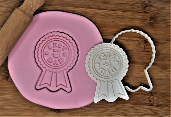Best Dad Medal Cookie Cutter + Stamp