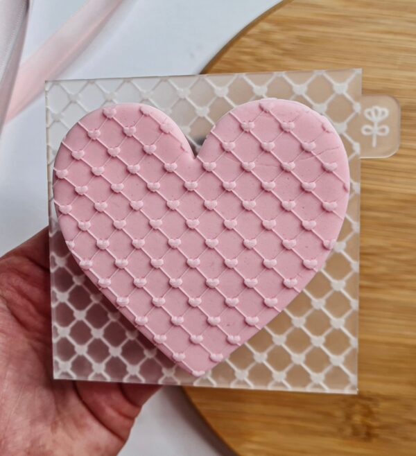 Heart Pattern Cookie Cutter + Embosser